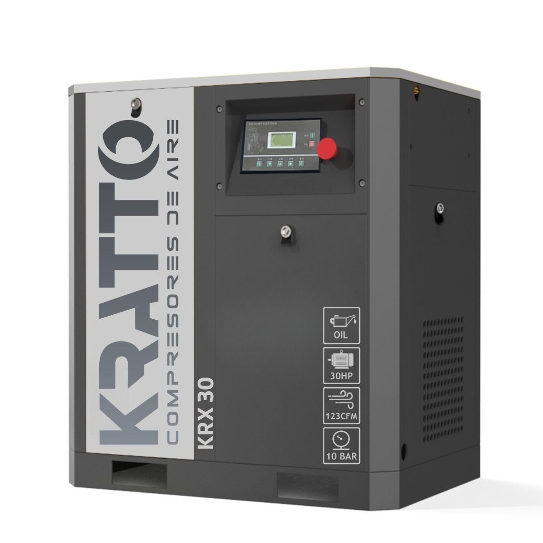 Compresor de Tornillo Silencioso de 30HP sin estanque-KRX 30 KRATTO